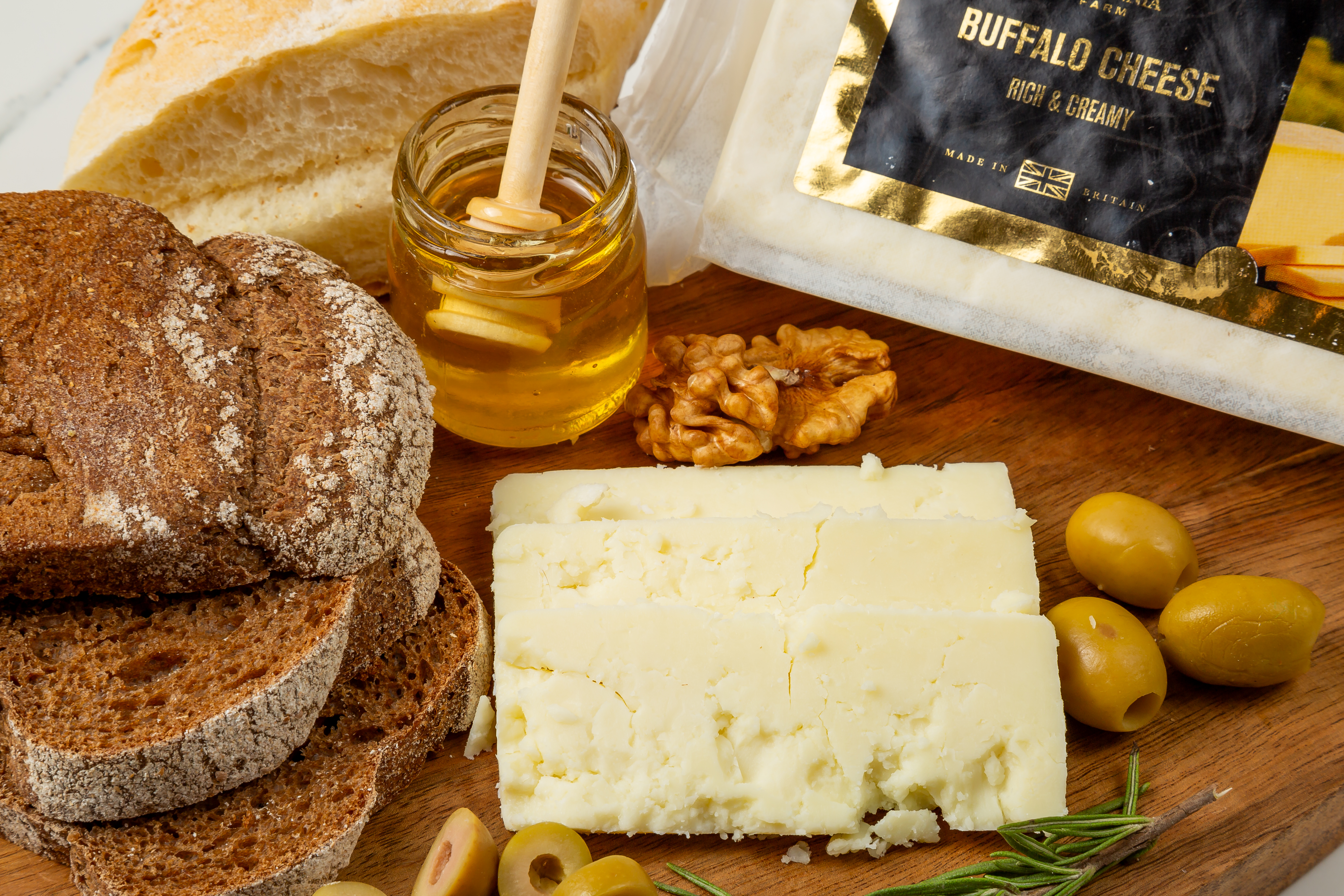 Buffalo milk cheese block – rich and creamy artisan-style cheese