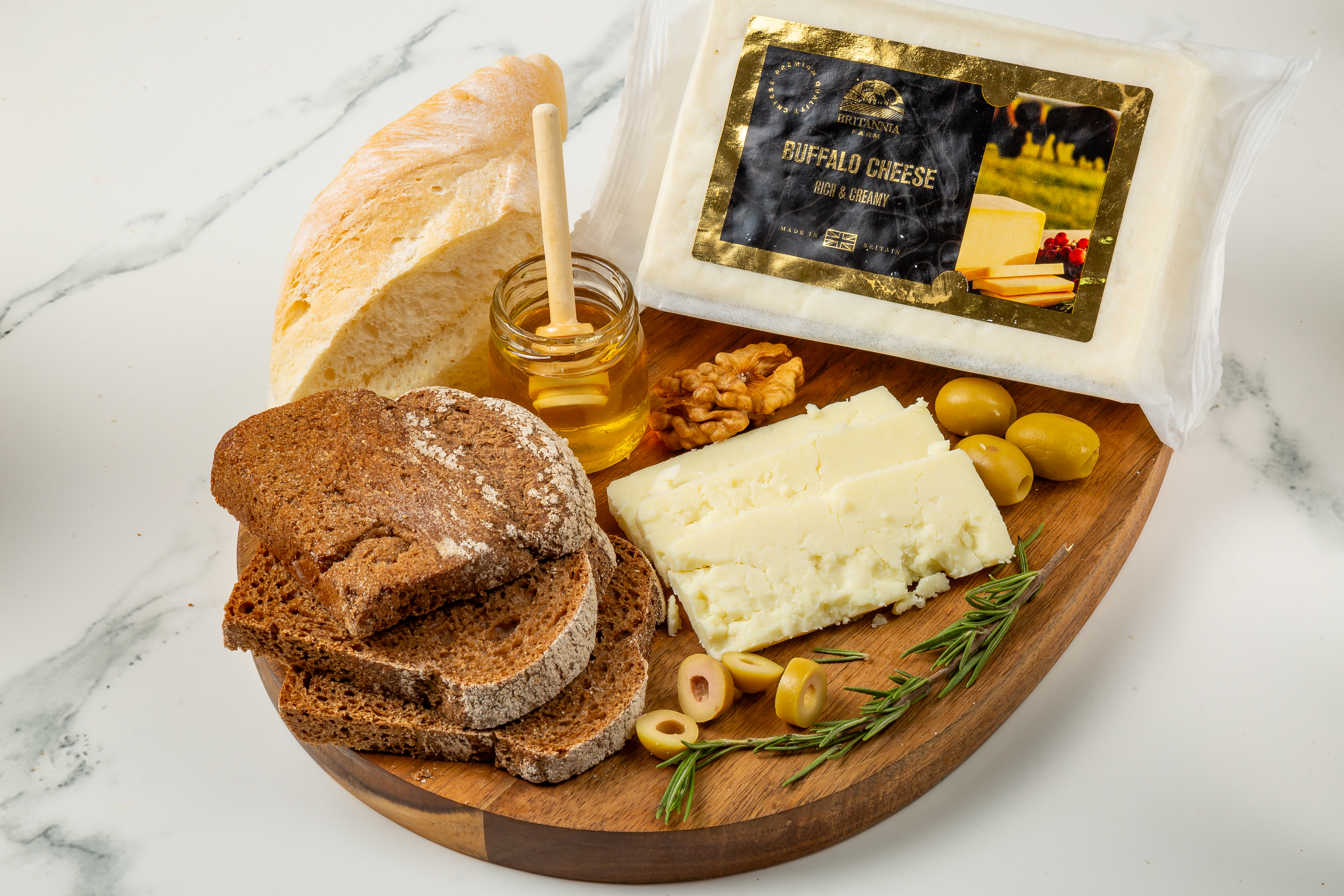 Buffalo milk cheese block – rich and creamy artisan-style cheese