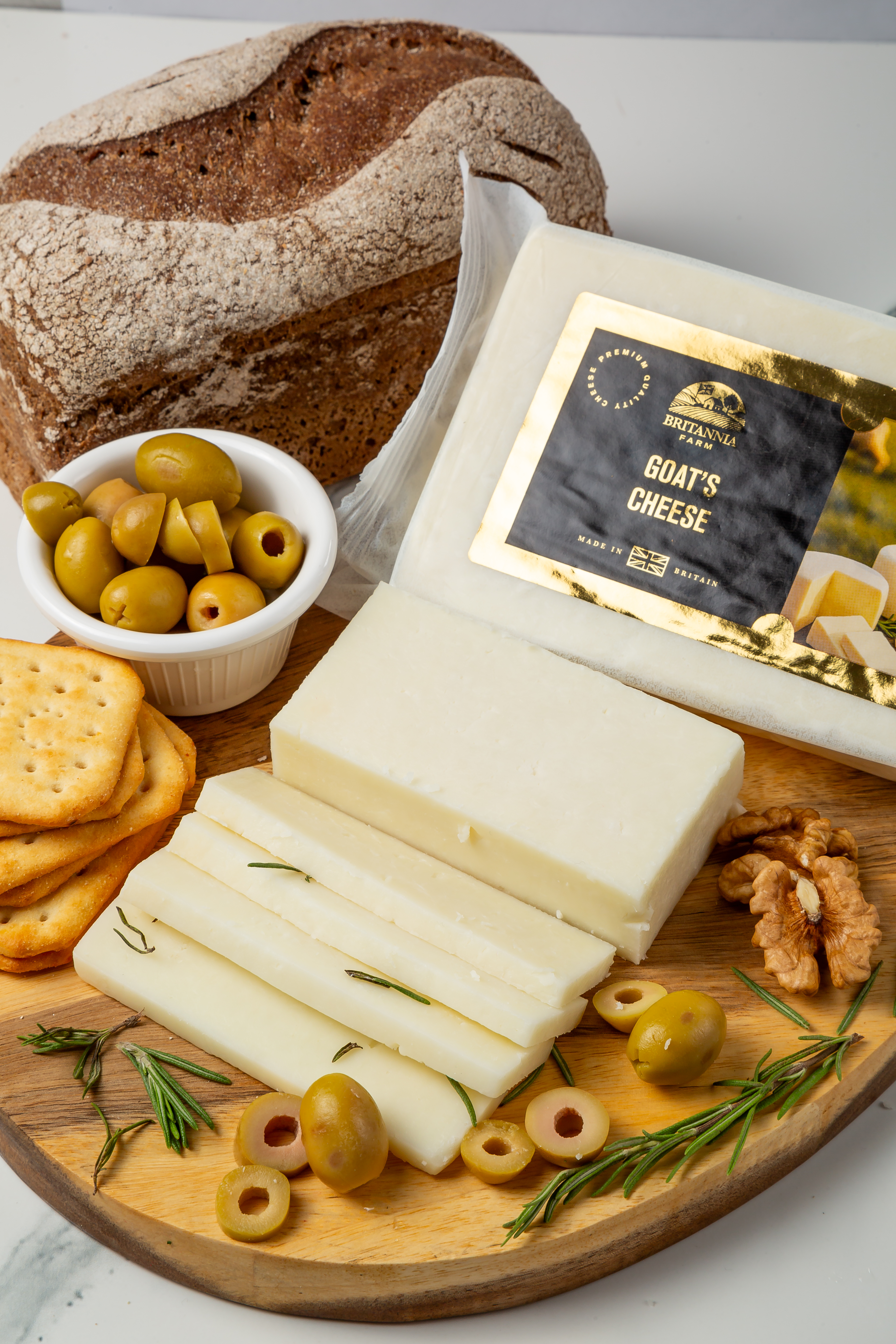 Fresh goat’s milk cheese – soft, creamy, and lightly tangy