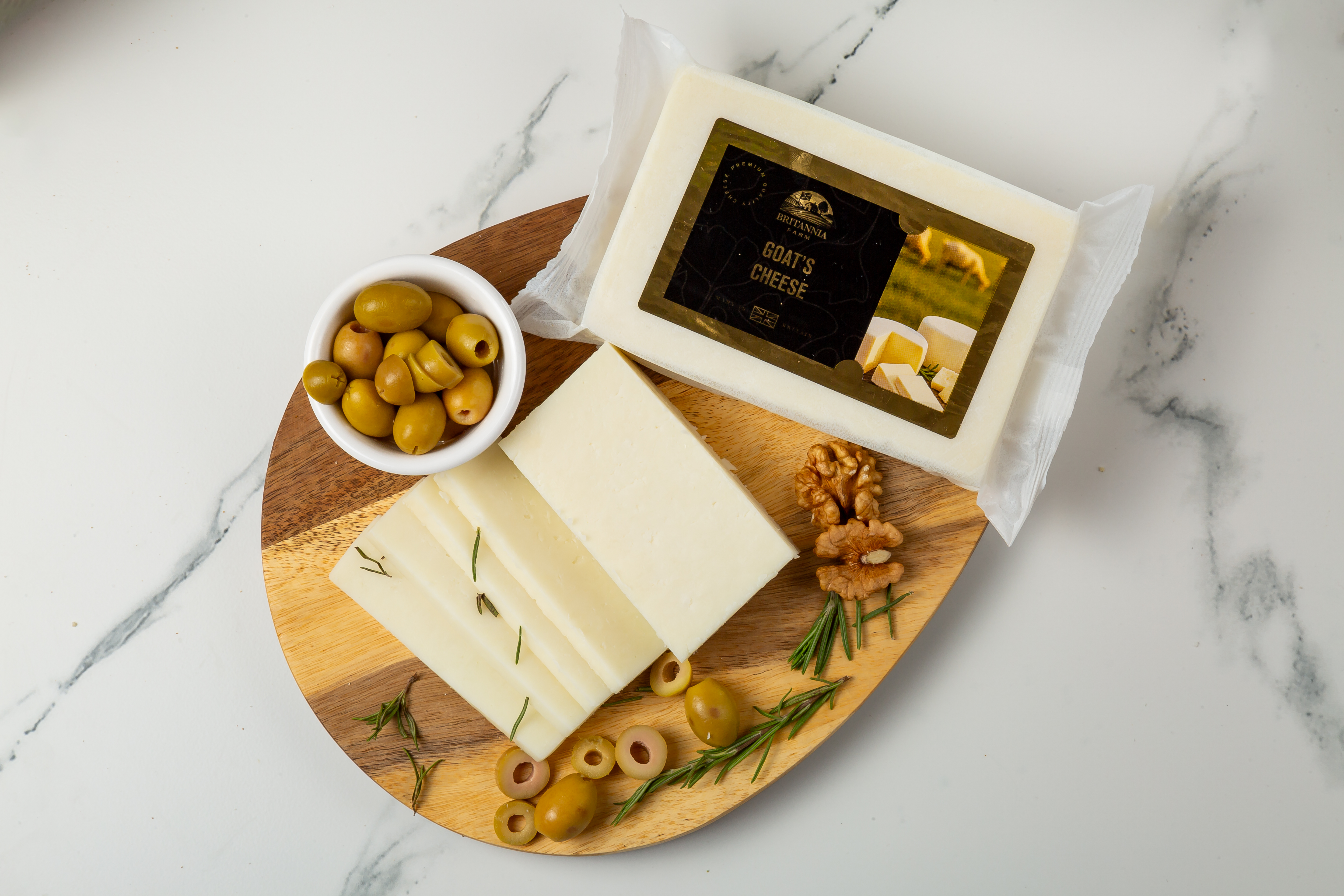 Fresh goat’s milk cheese – soft, creamy, and lightly tangy